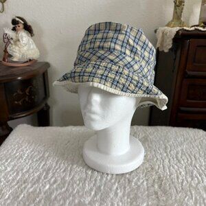 girly grunge reversible plaid bucket hat
